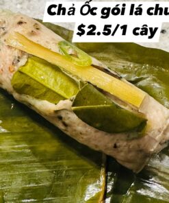 Chả Ốc Gói Lá Chuối